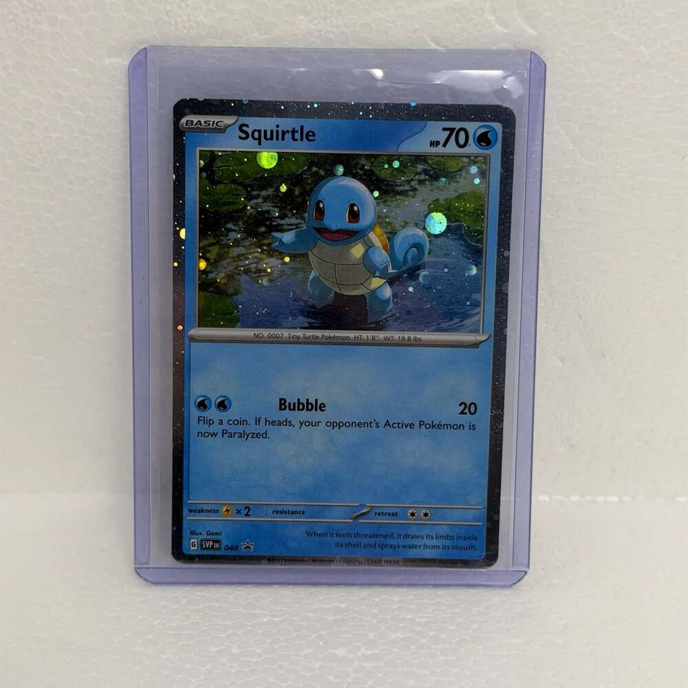 Pokemon Squirtle SVP048 Cosmos Holo Black Star Promo